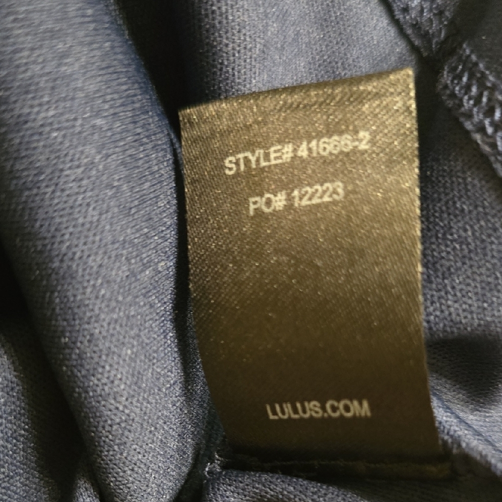 Lulu's Navy Cut Out Tunic Mini Dress - Picture 8 of 11